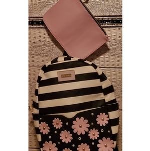 Flower and Stripped Designer Bag